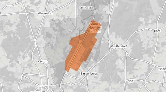 Mietspiegelkarte Sassenburg Neudorf Platendorf